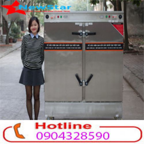 Tủ cơm công nghiệp 24 khay gas