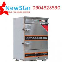 Tủ nấu cơm 6 khay dùng điện và gas